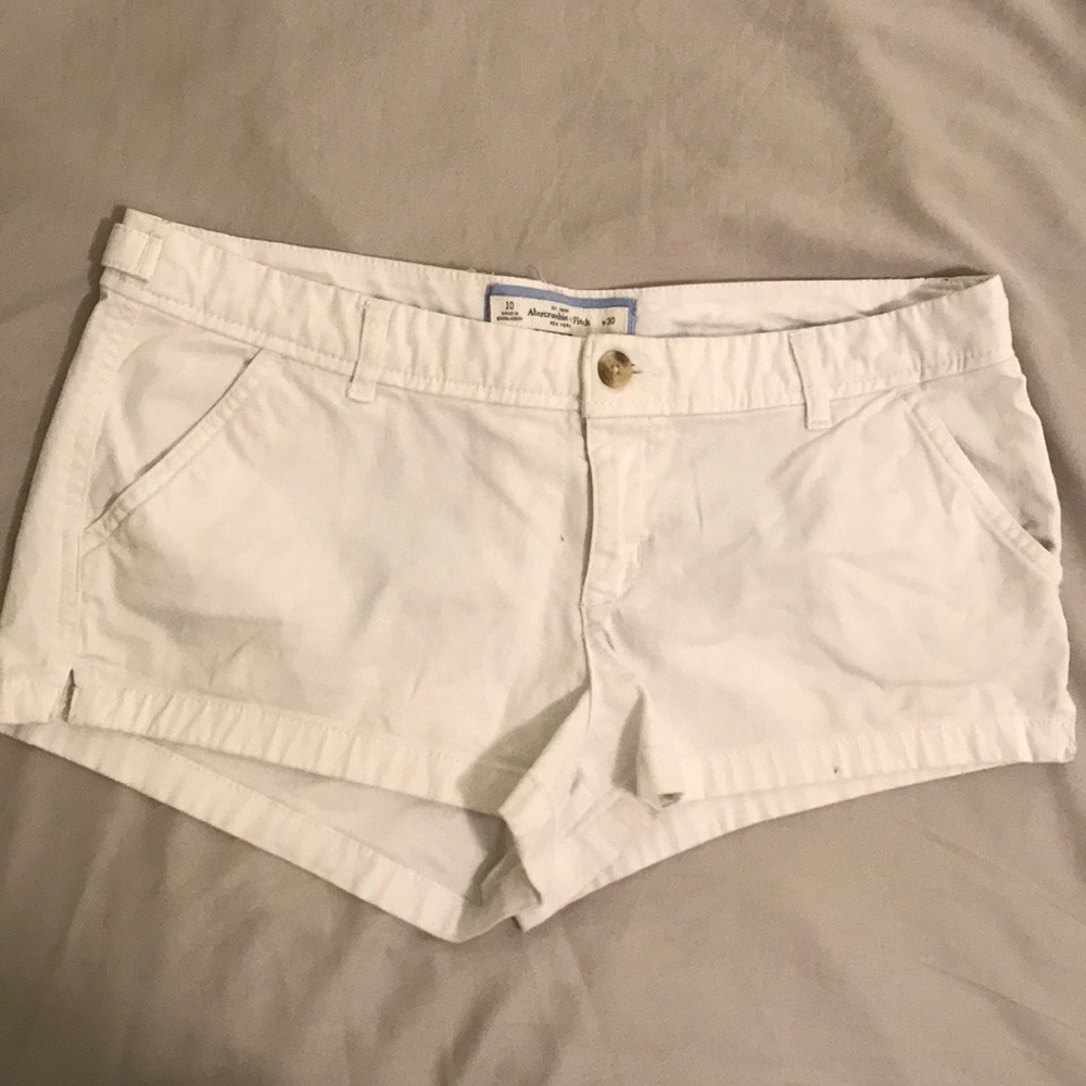 White Abercrombie Shorts